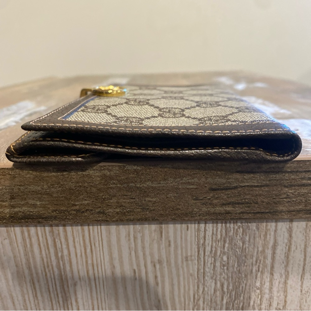 Gucci Beige/Brown GG Supreme Continental Wallet with Gold Hardware - Picture 12 of 16